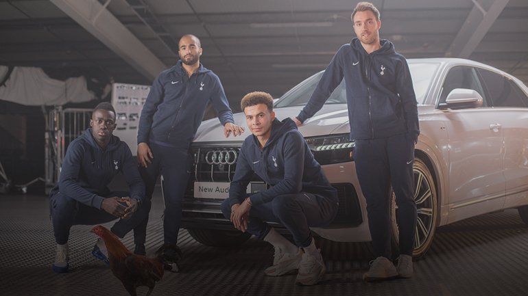 Τα Audi Q8 και E-Tron σαγήνεψαν τους παίκτες της Τότεναμ